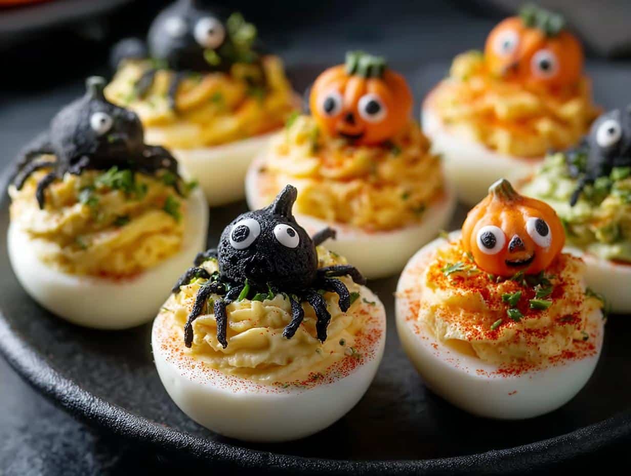 Halloween Deviled Eggs: 4 Terrifyingly Tasty Twists - Halloween Deviled Eggs - additional detail