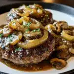 Hamburger Steaks Onion Mushroom