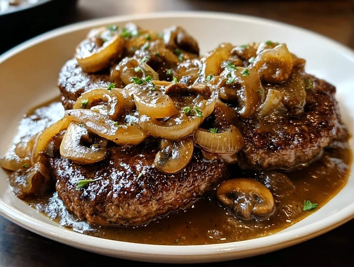 Masterful Hamburger Steaks Onion Mushroom - Hamburger Steaks Onion Mushroom - additional detail