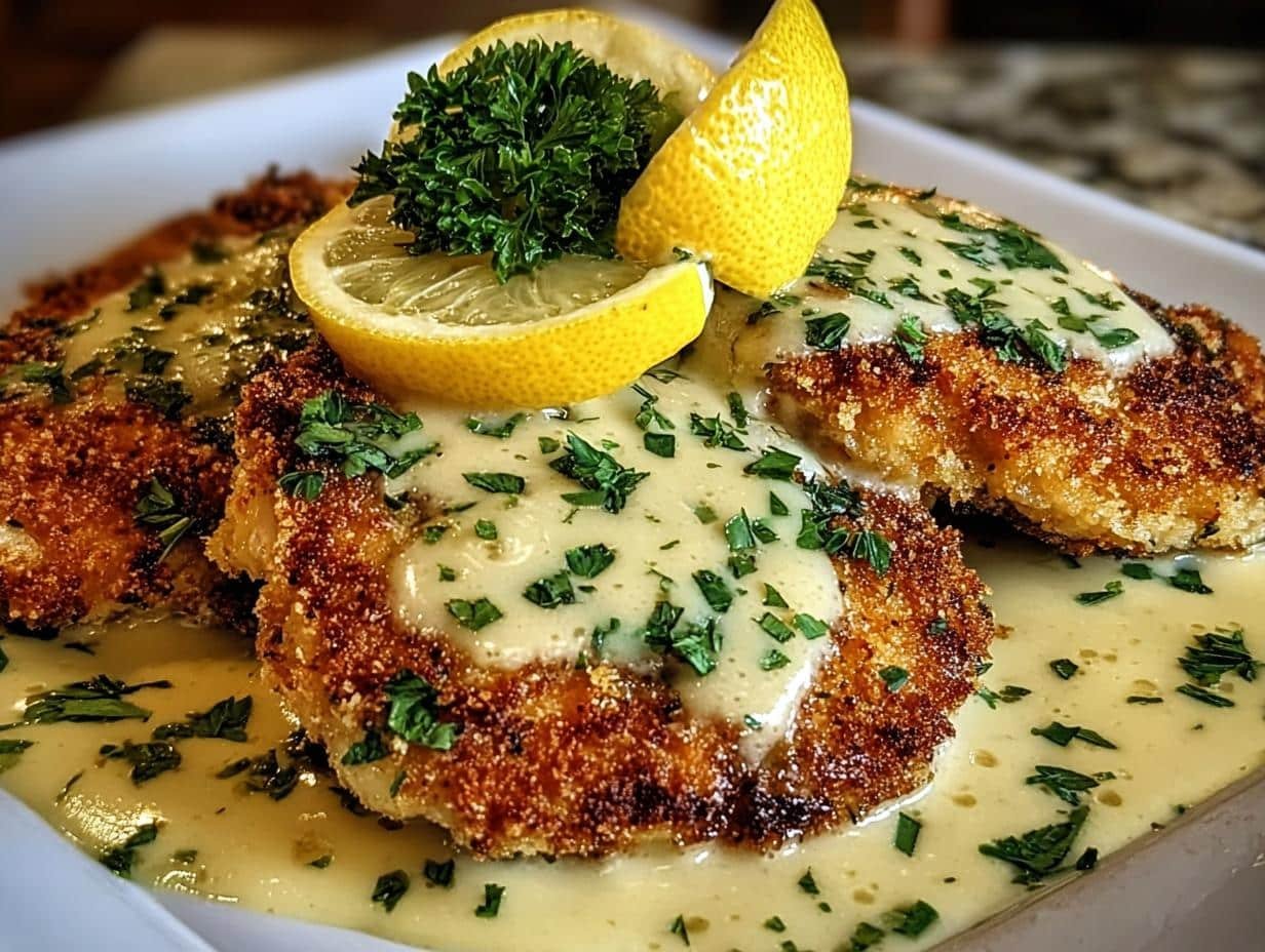 Lemon Pecorino Crusted Chicken: Amazing Crust - Lemon Pecorino Crusted Chicken - main visual representation