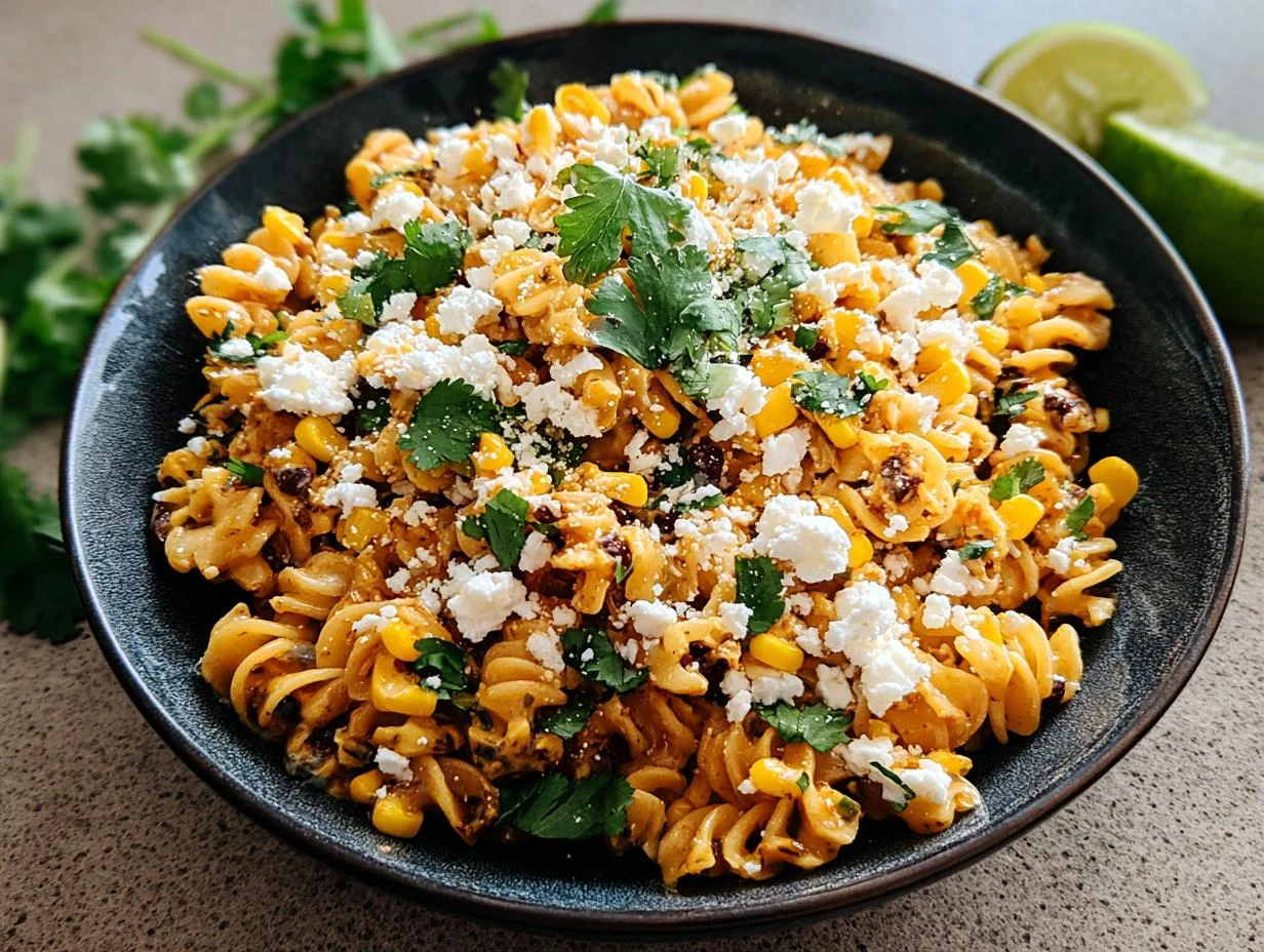 Amazing Mexican Street Corn Pasta: 15 Min Prep - Mexican Street Corn Pasta - additional detail