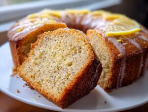 Moist Lemon Poppyseed Cake
