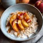 Nourishing Creamy Peach Oatmeal