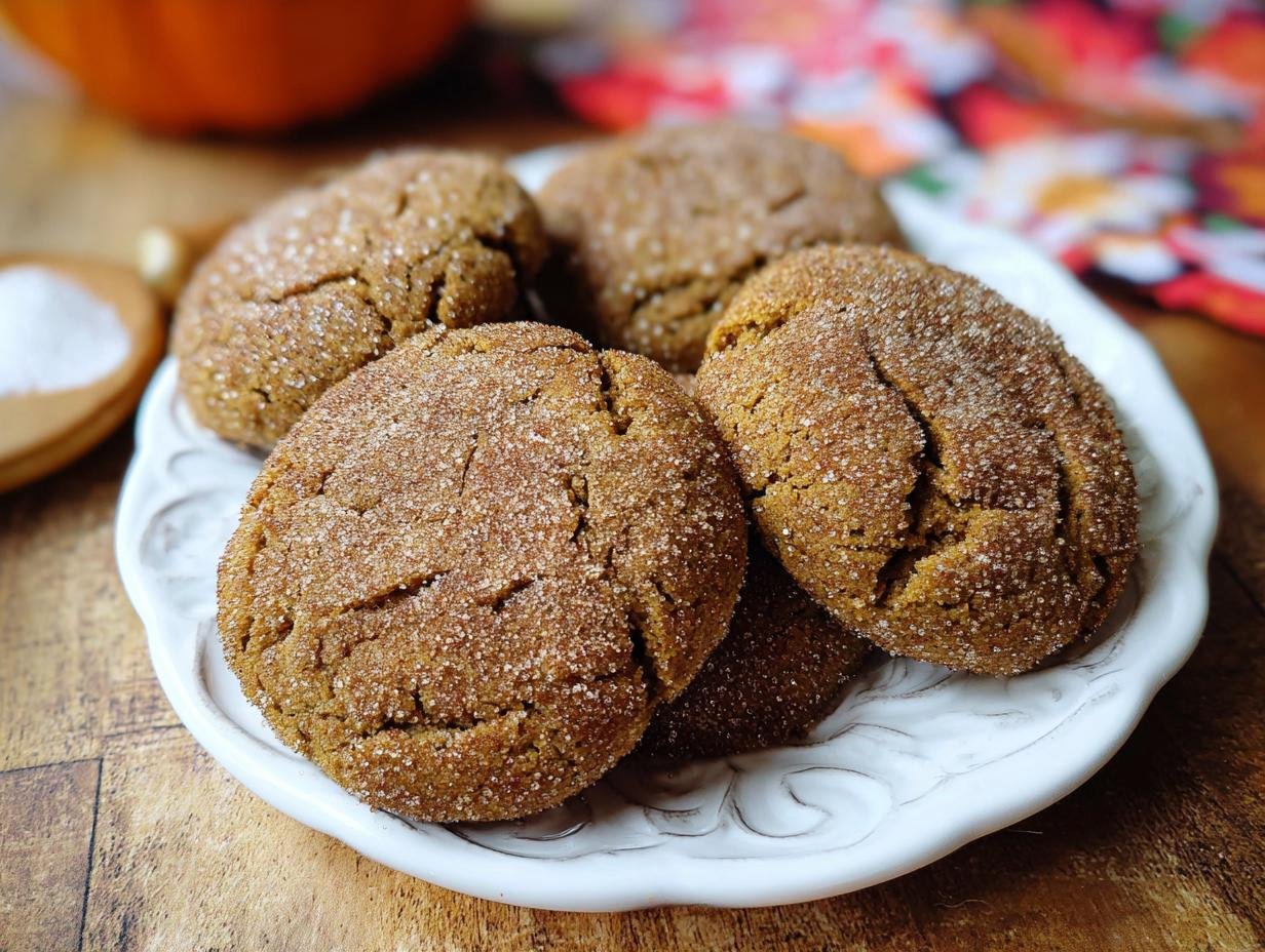 Pumpkin Molasses Cookies: 1 amazing fall treat - Pumpkin Molasses Cookies - additional detail