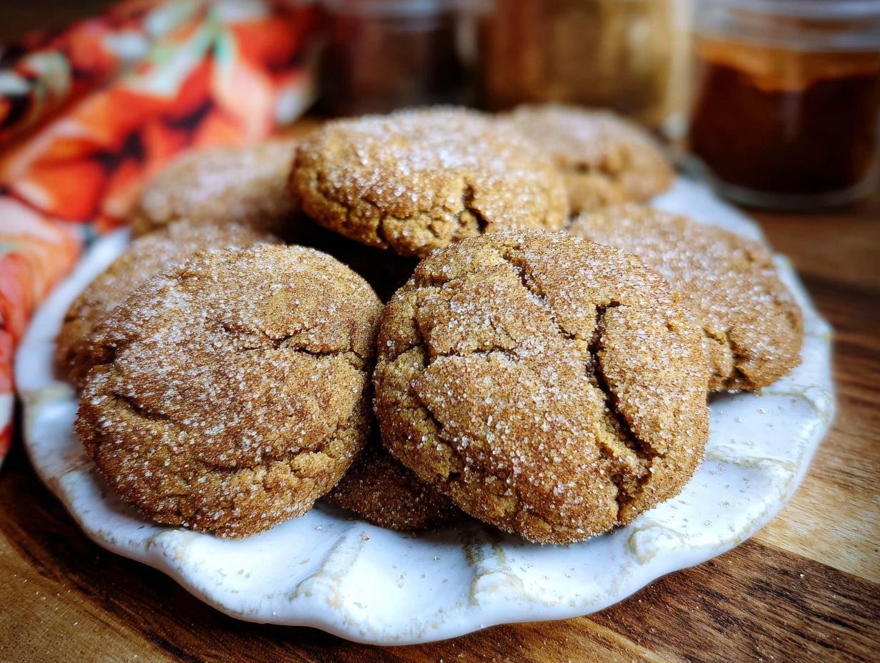 Pumpkin Molasses Cookies: 1 amazing fall treat - Pumpkin Molasses Cookies - additional detail