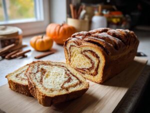 Pumpkin Spice Swirl Bread