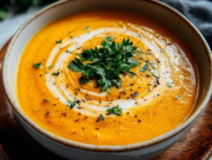 Roasted Carrot Soup: 1 Amazing Comfort Bowl 5 Roasted Carrot Soup