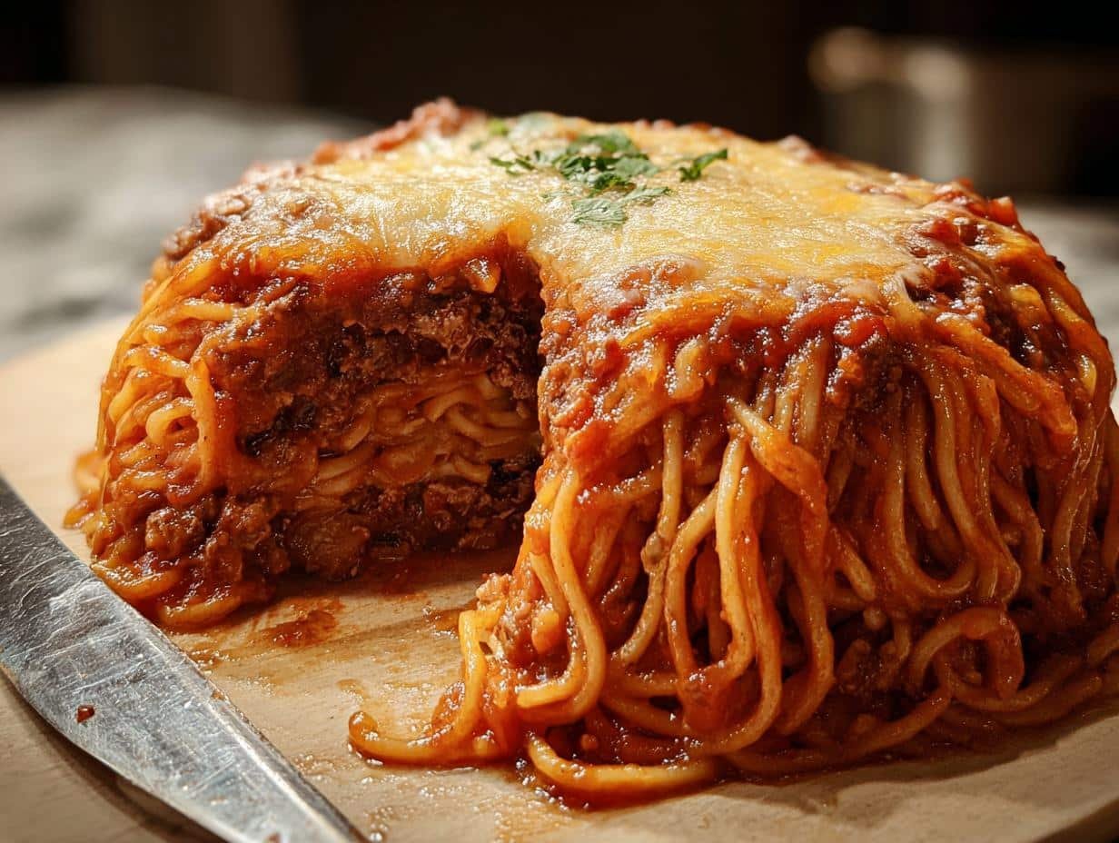 Spaghetti Brain Bake: 25 Min Prep Spooky Fun - Spaghetti Brain Bake - additional detail