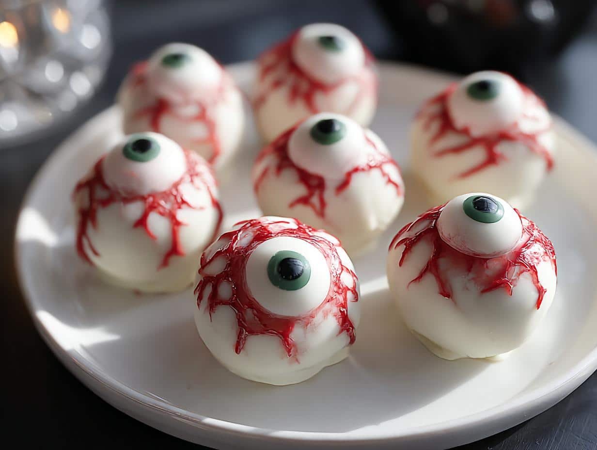 Spooky Eyeball Truffles: Ghoulishly Good Treats - Spooky Eyeball Truffles - additional detail