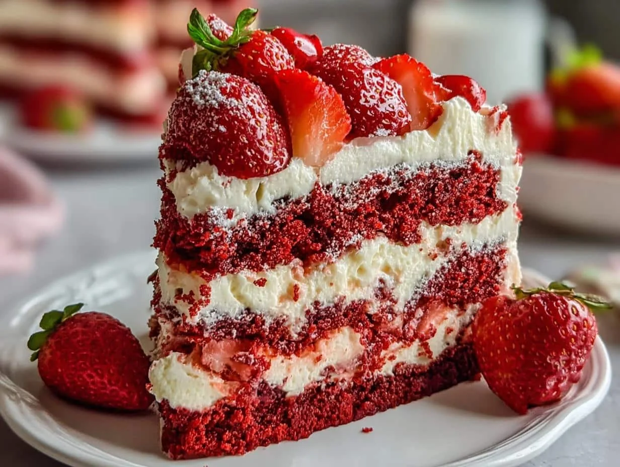 Amazing Strawberry Earthquake Cake - Strawberry Earthquake Cake Dessert - additional detail