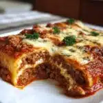 Stuffed Manicotti Meat Sauce