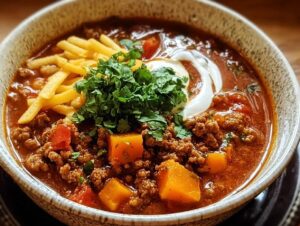 Sweet Potato Turkey Chili