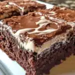 Delicious Lunchroom Ladies Brownies served on a plate