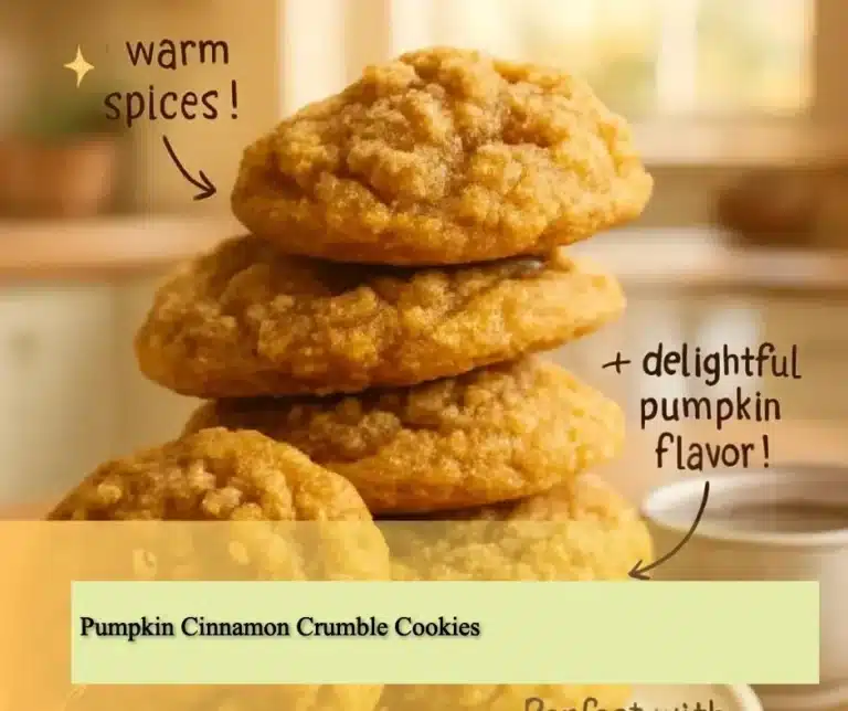 Freshly baked Pumpkin Cinnamon Crumble Cookies on a plate