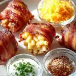 Bacon Wrapped Mac Cheese