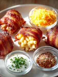 Delicious Bacon Wrapped Mac Cheese Bites to Savor 6 Bacon Wrapped Mac Cheese