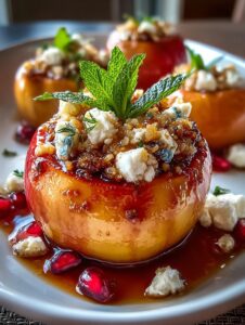 Delicious Baked Apples with Feta and Honey Recipe 6 Baked Apples with Feta