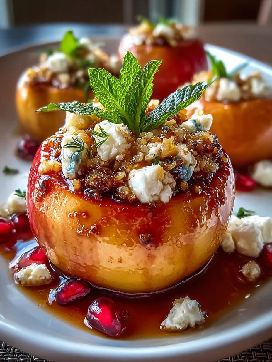 Delicious Baked Apples with Feta and Honey Recipe 1 Baked Apples with Feta