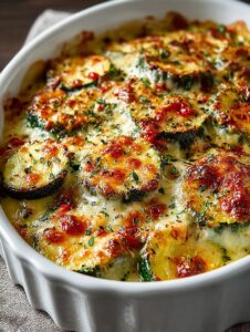Baked Zucchini Cheese Dinner