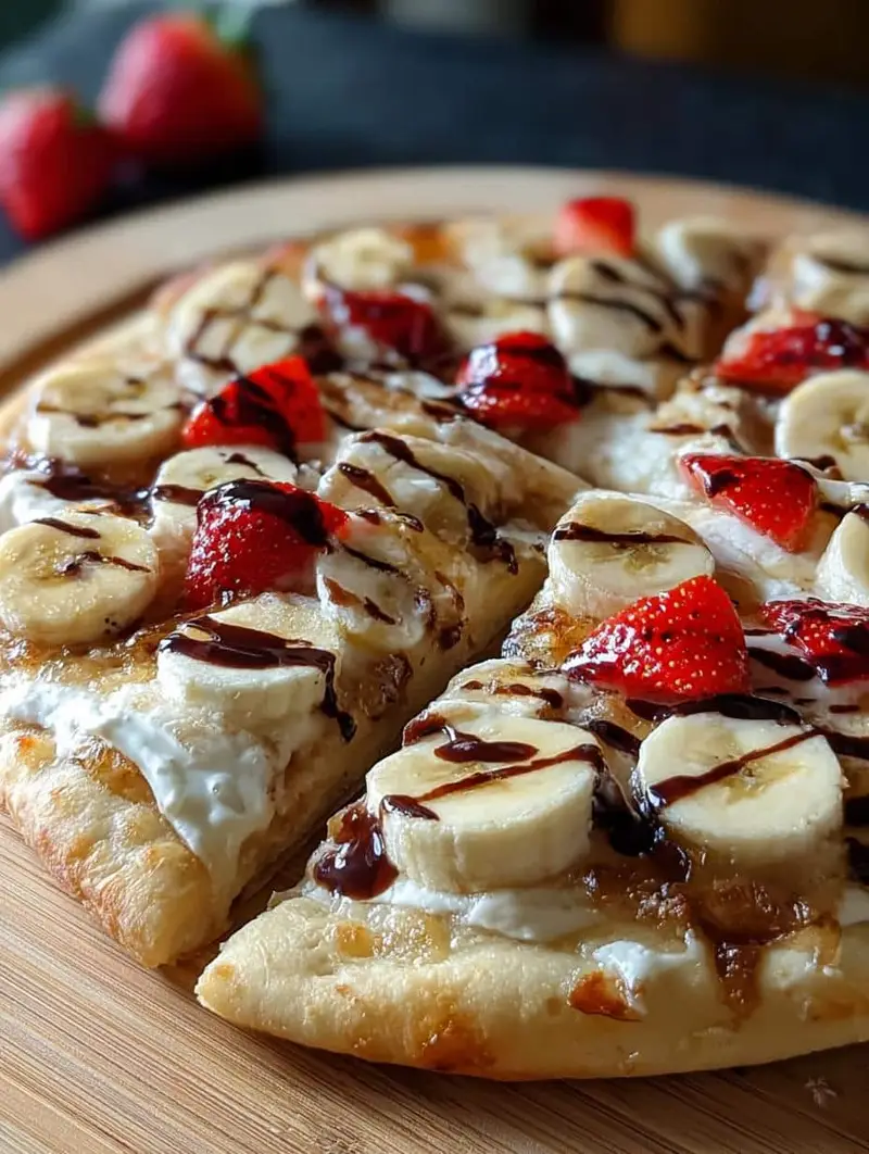 Banana Split Fruit Pizza: Amazing Easy Dessert 1 Banana Split Fruit Pizza