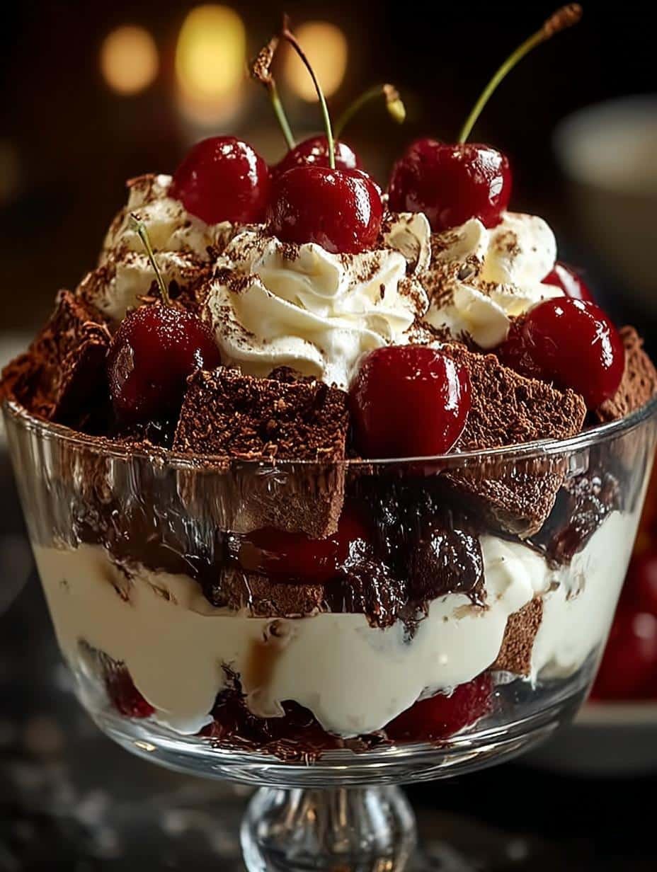 Black Forest Trifle For Festive Chocolate Cherry Delight 3 Black Forest Trifle For Festive Chocolate Cherry Delight - Black Forest Trifle For - additional detail