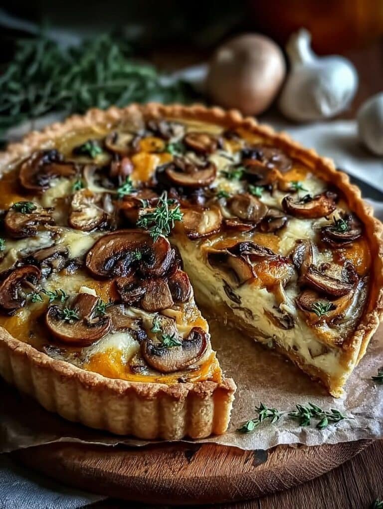 Chestnut Pumpkin Mushroom Tarts