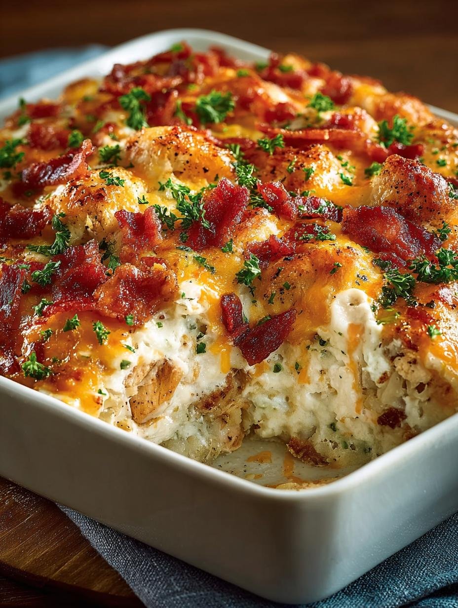 Chicken Beef Bacon Ranch: A Comforting Casserole Delight 2 Chicken Beef Bacon Ranch: A Comforting Casserole Delight - Chicken Beef Bacon Ranch - main visual representation
