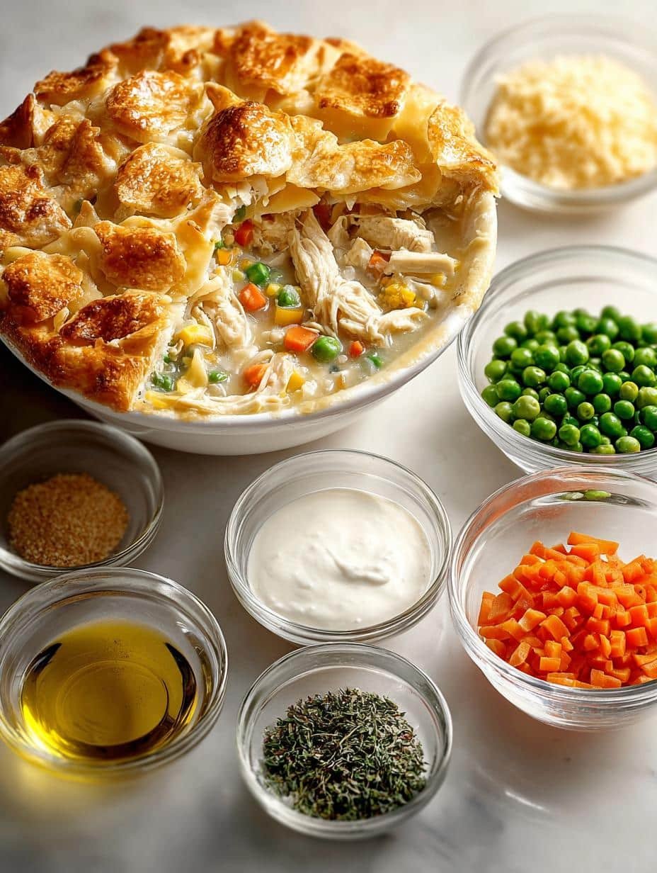 Delicious Chicken Pot Pie Pasta for Comforting Evenings - Chicken Pot Pie Pasta - main visual representation