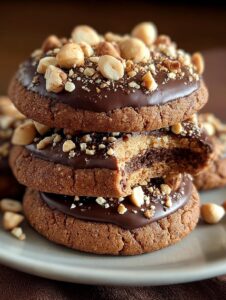 Chocolate Hazelnut Crunch Cookies