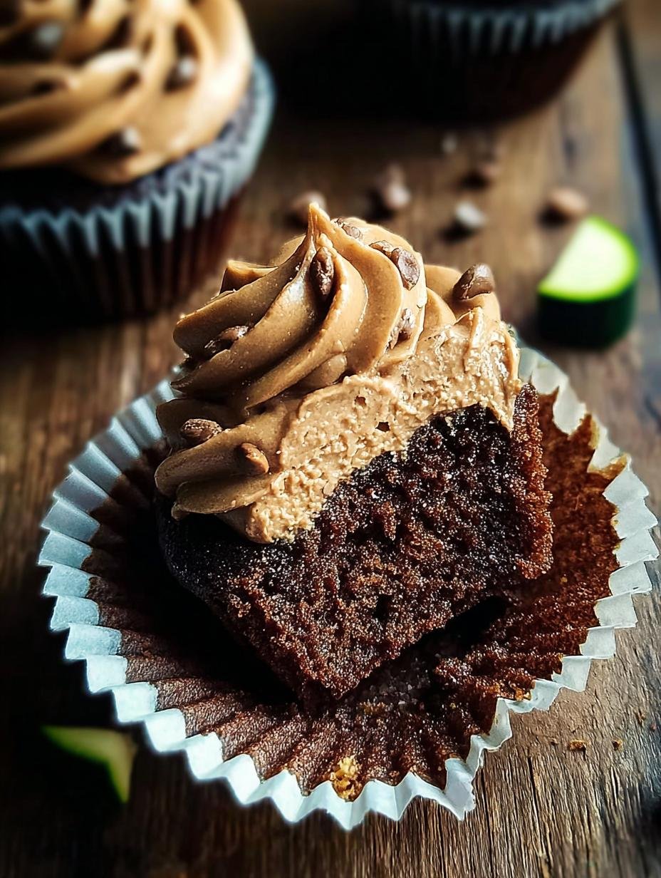 Amazing Chocolate Zucchini Cupcakes Secret Recipe - Chocolate Zucchini Cupcakes - additional detail