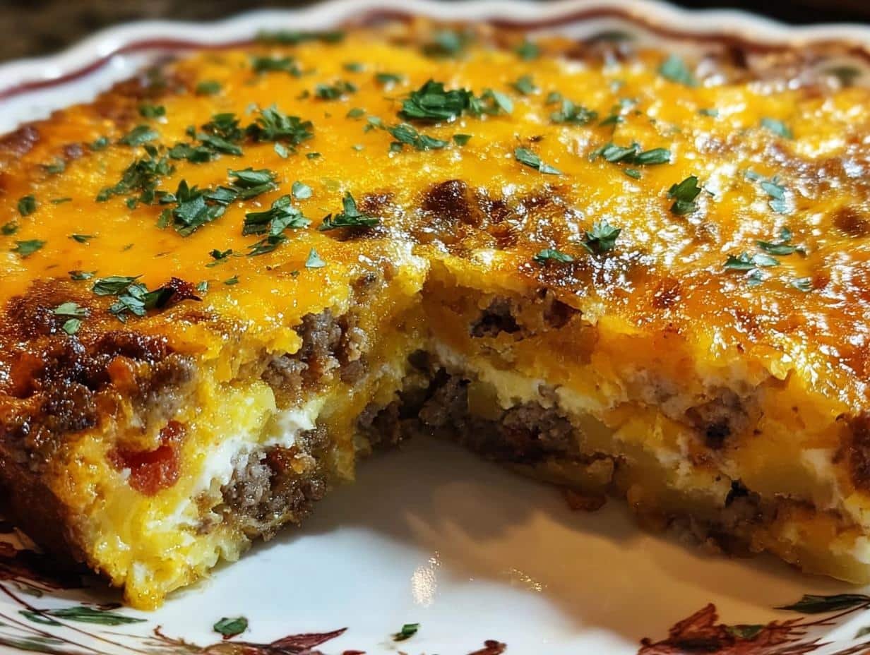 Chorizo Potato Egg Casserole - ingredients laid out for preparation