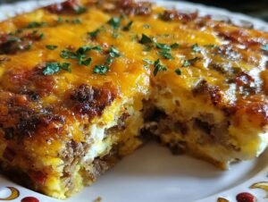 Chorizo Potato Egg Casserole