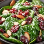 Christmas Cranberry Spinach Salad
