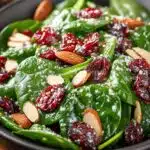 Christmas Cranberry Spinach Salad