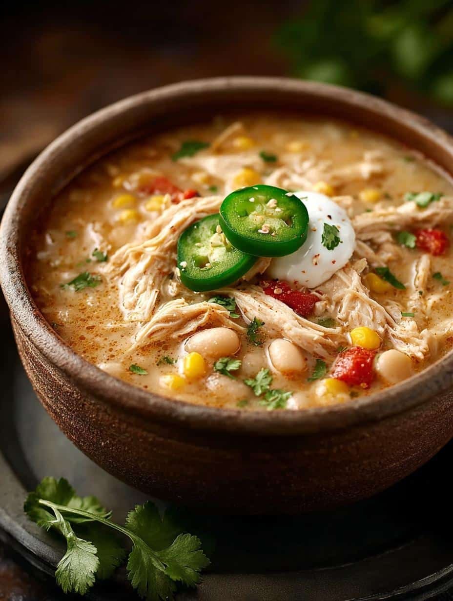Warm & Creamy Crockpot White Chicken Chili Recipe 2 Warm & Creamy Crockpot White Chicken Chili Recipe - Crockpot White Chicken Chili - main visual representation