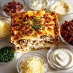 Garlic Bacon Cheeseburger Lasagna: 5 Layered Comfort Dish 4 Garlic Bacon Cheeseburger Lasagna