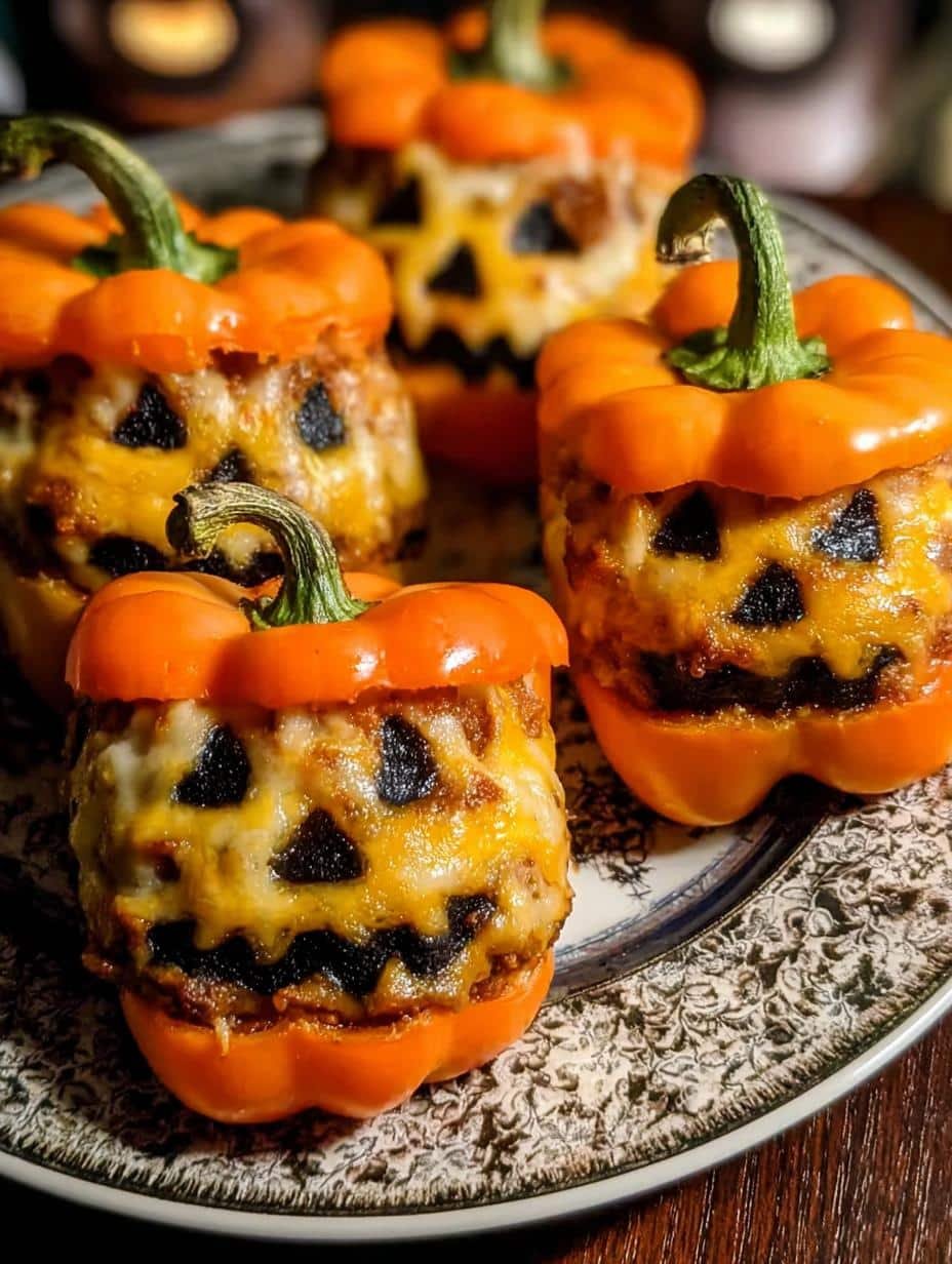Spooky Halloween Stuffed Peppers: 1 Amazing Recipe - Halloween Stuffed Peppers - main visual representation
