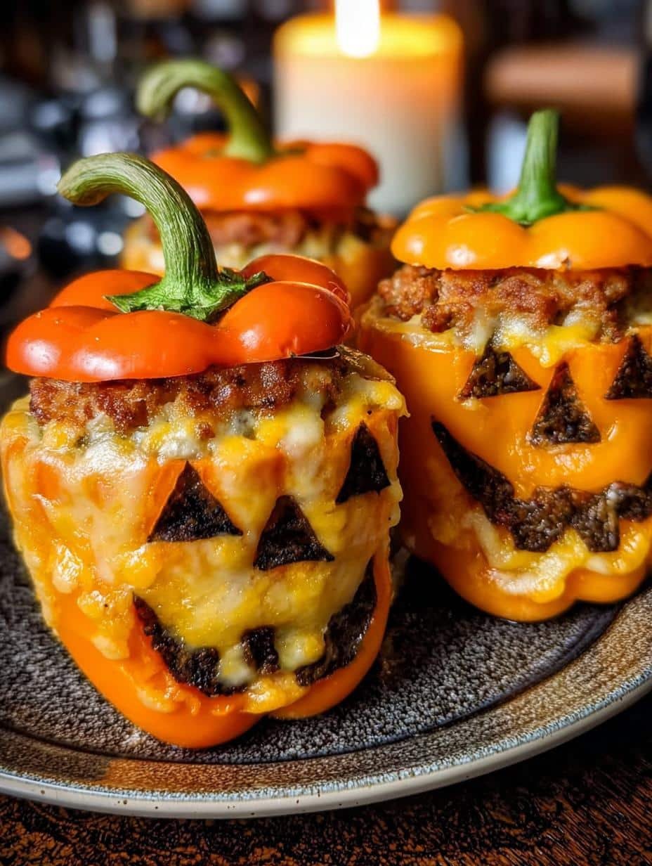 Spooky Halloween Stuffed Peppers: 1 Amazing Recipe - Halloween Stuffed Peppers - additional detail