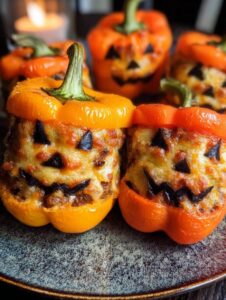 Halloween Stuffed Peppers