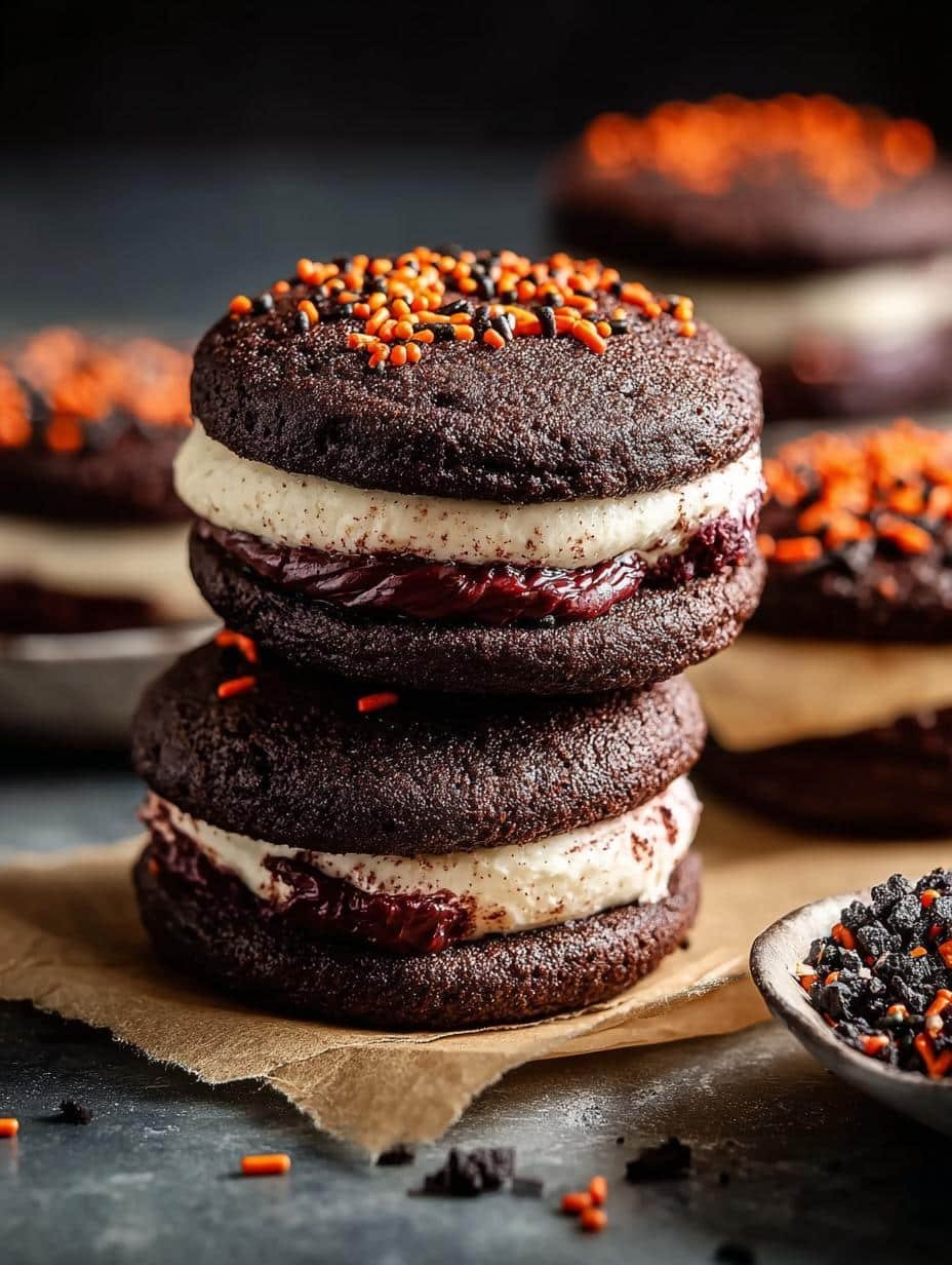Halloween Whoopie Pies: 1 Amazing Spooky Treat - Halloween Whoopie Pies - additional detail