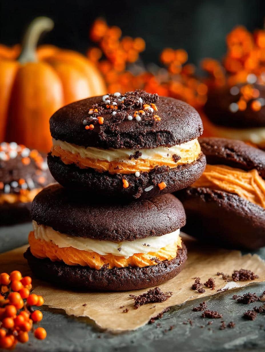 Halloween Whoopie Pies: 1 Amazing Spooky Treat - Halloween Whoopie Pies - additional detail