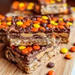 Irresistible Reeses Pieces Bars