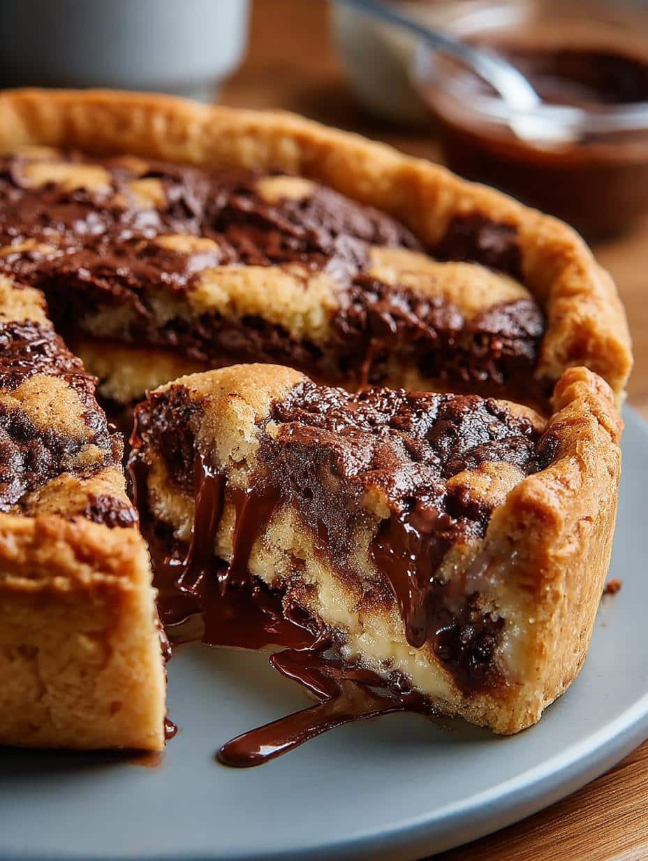 Nutella Stuffed Cookie Pie: 5 Reasons to Indulge 2 Nutella Stuffed Cookie Pie: 5 Reasons to Indulge - Nutella Stuffed Cookie Pie - main visual representation