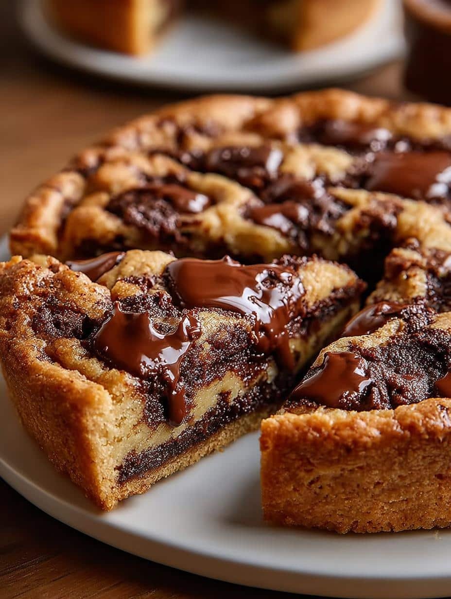 Nutella Stuffed Cookie Pie: 5 Reasons to Indulge 3 Nutella Stuffed Cookie Pie: 5 Reasons to Indulge - Nutella Stuffed Cookie Pie - additional detail