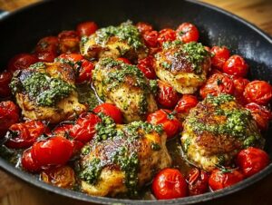 One Pan Pesto Cherry