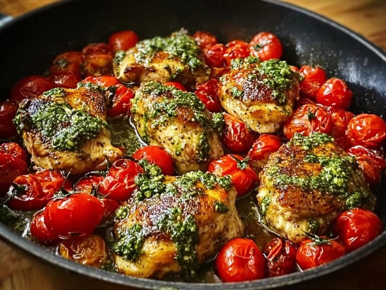 One Pan Pesto Cherry