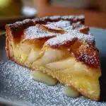 Pear Frangipane Tart Steps