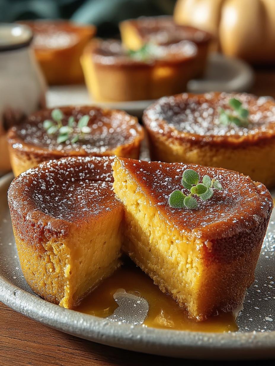 Creamy Pumpkin Queijadas That Melt in Your Mouth - Pumpkin Queijadas - main visual representation