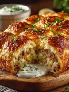 Runza Casserole Beefy Cheesy