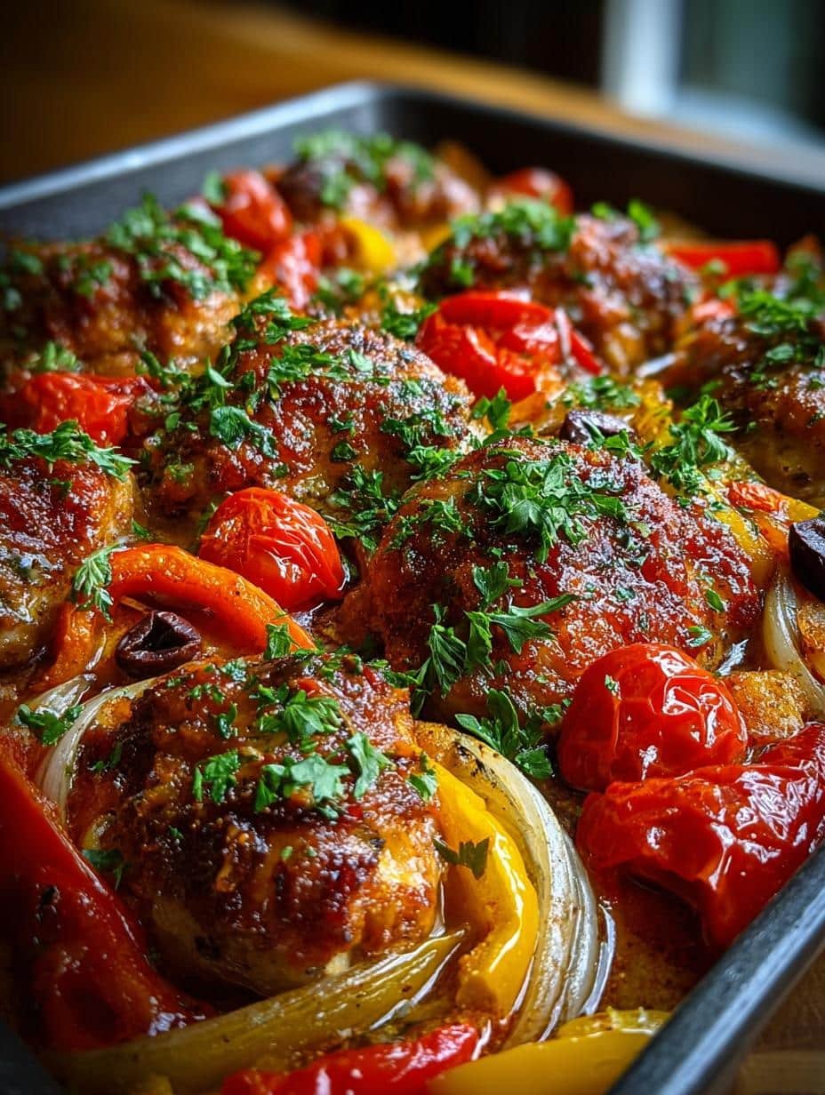 Sheet Pan Chicken Cacciatore: 35-Minute Family Delight 3 Sheet Pan Chicken Cacciatore: 35-Minute Family Delight - Sheet Pan Chicken Cacciatore - additional detail
